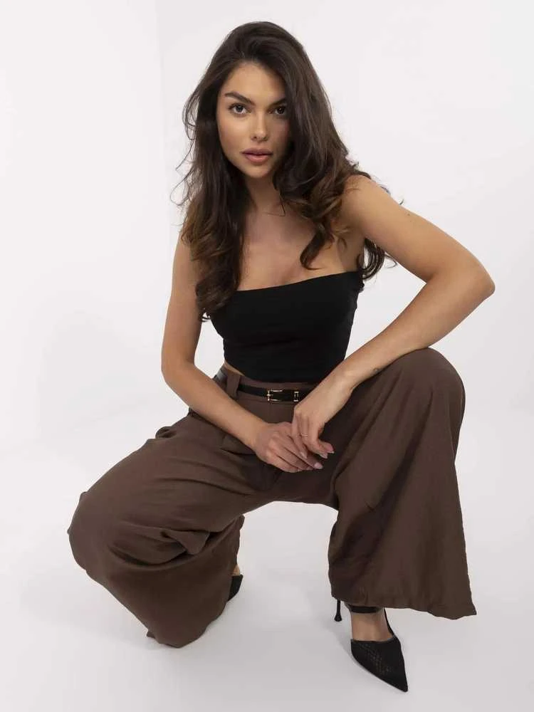 Italy Moda Kelnės-MI-SP-A2476.95-ruda