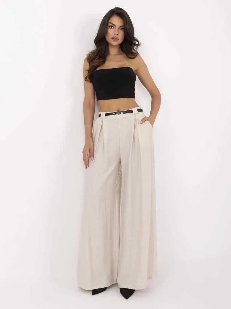 Italy Moda Kelnės-MI-SP-A2476.95-smėlio spalva