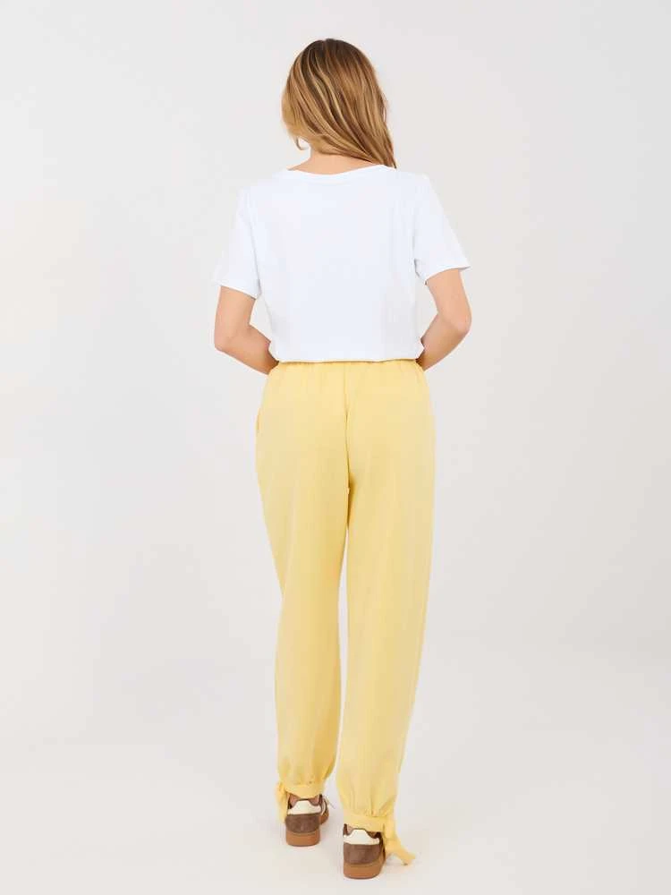 Italy Moda Kelnės-MI-SP-P6845.68-jasny geltona