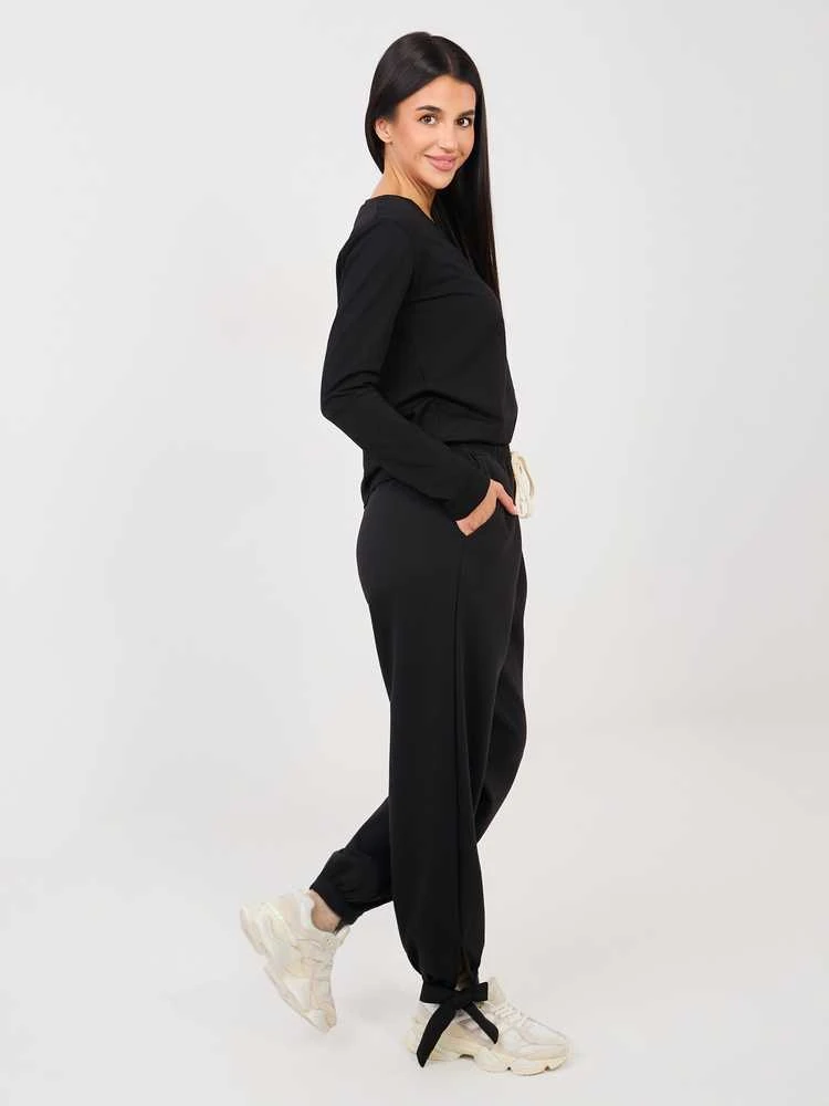 Italy Moda Kelnės-MI-SP-P6845.68-juoda