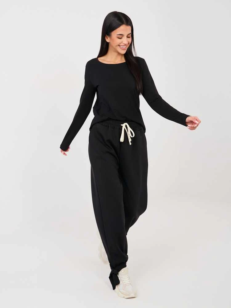 Italy Moda Kelnės-MI-SP-P6845.68-juoda