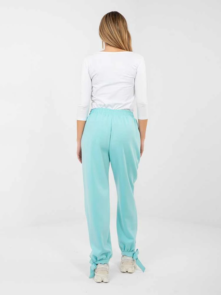 Italy Moda Kelnės-MI-SP-P6845.68-mietowy