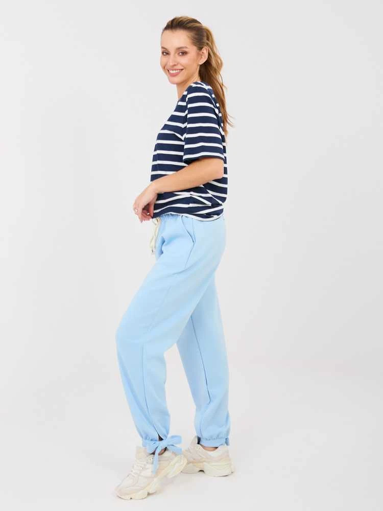 Italy Moda Kelnės-MI-SP-P6845.68-šviesiai mėlyna