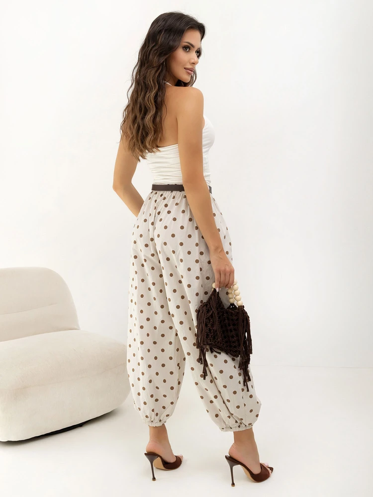 Italy Moda Kelnės-MO-SP-13588.95-jasny smėlio spalva