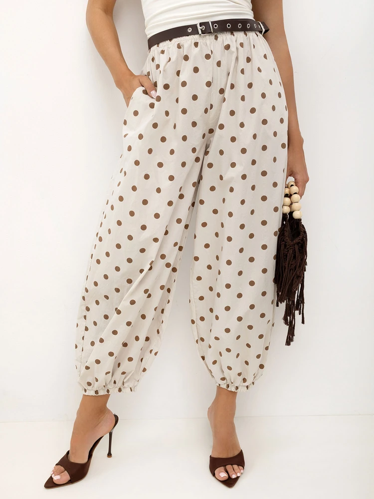 Italy Moda Kelnės-MO-SP-13588.95-jasny smėlio spalva