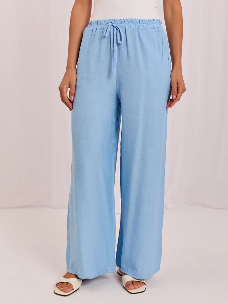 Italy Moda Kelnės-MO-SP-2606.87-šviesiai mėlyna
