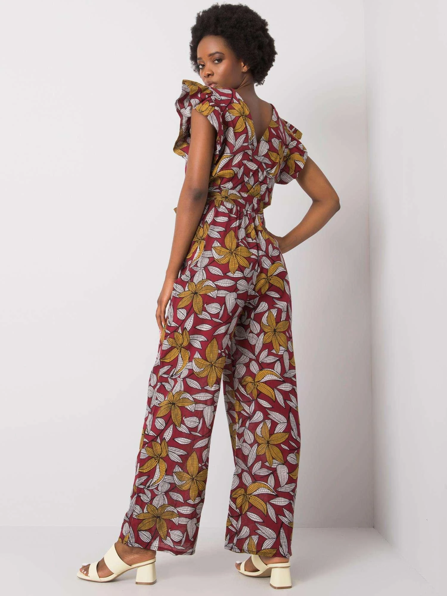Italy Moda Kombinezonas moterims DHJ-KO-13568.13P-bordo