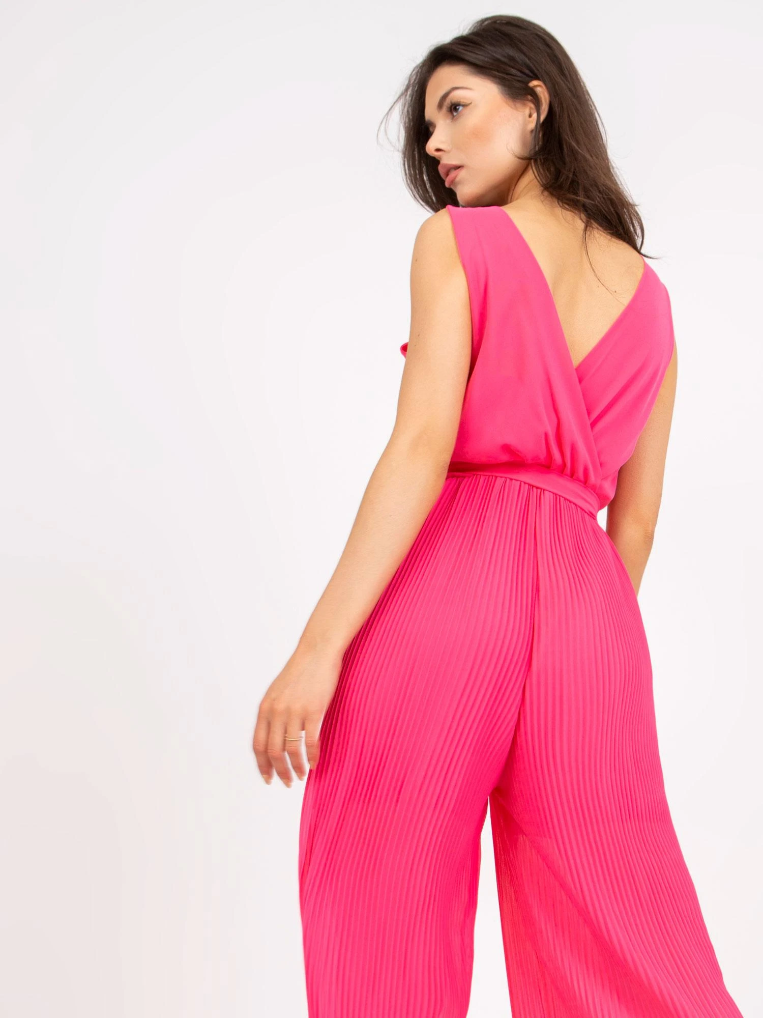 Italy Moda Kombinezonas moterims DHJ-KO-13755.41-fluo rožinis