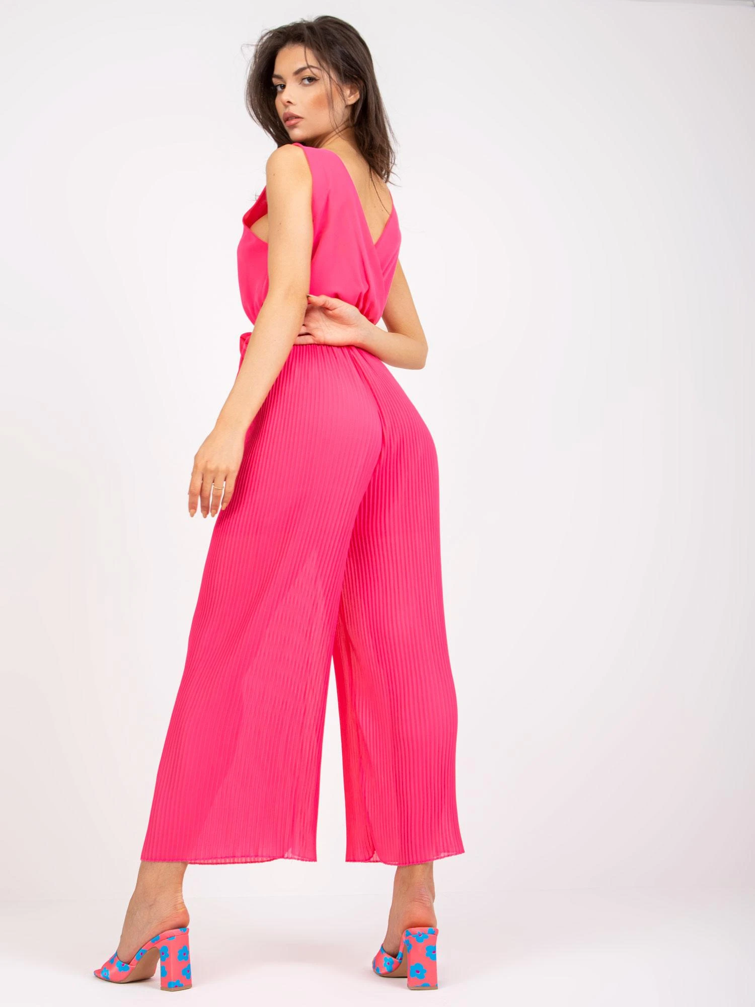 Italy Moda Kombinezonas moterims DHJ-KO-13755.41-fluo rožinis