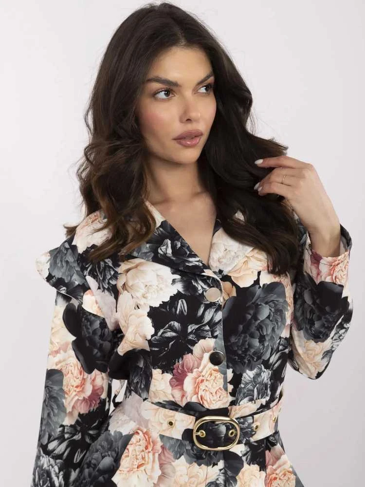 Italy Moda Kombinezonas-DHJ-KO-20615-1.66-juoda-smėlio spalva