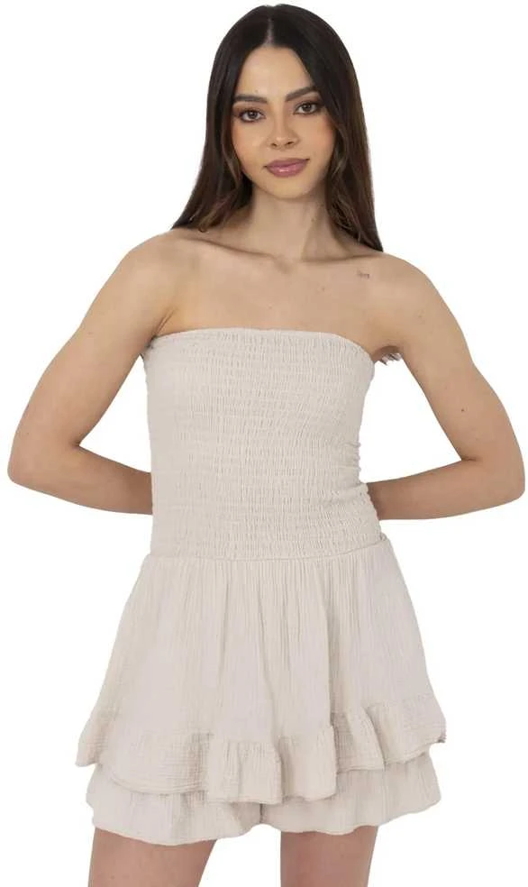 Italy Moda Kombinezonas-MI-KO-61124.94-smėlio spalva