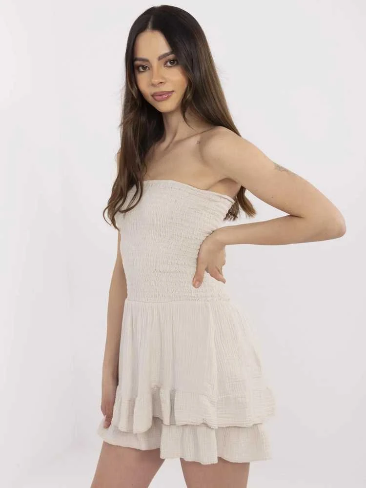 Italy Moda Kombinezonas-MI-KO-61124.94-smėlio spalva