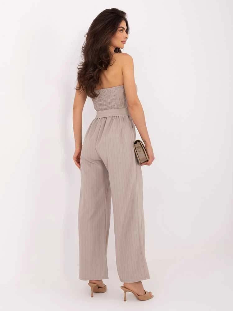 Italy Moda Kombinezonas-MI-KO-A5444.92-ciemny bezowy