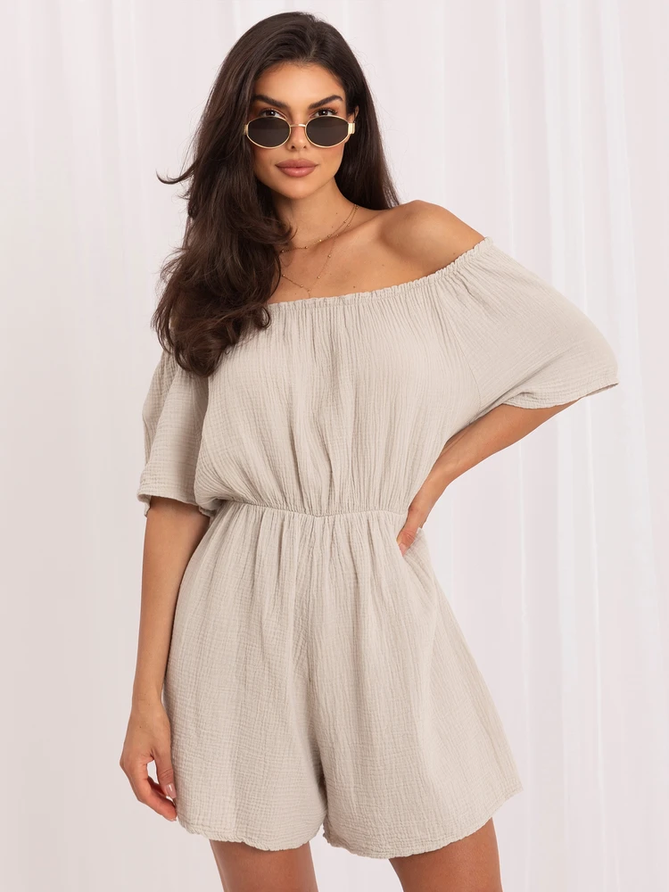 Italy Moda Kombinezonas-MO-KO-0626.86-smėlio spalva