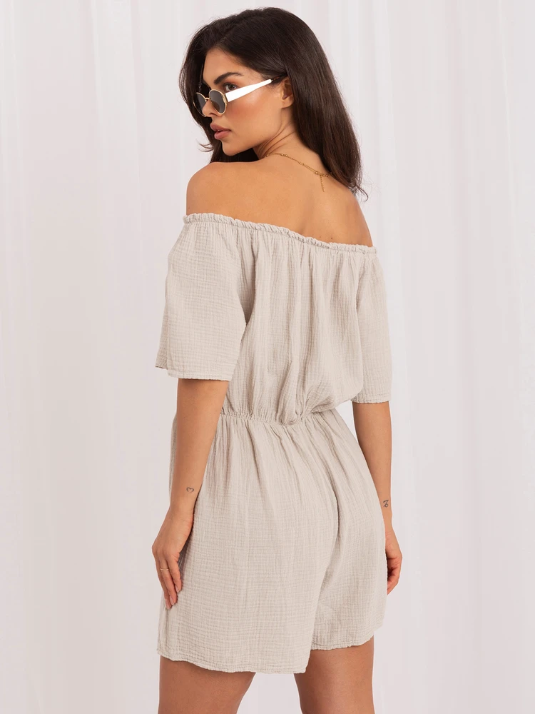 Italy Moda Kombinezonas-MO-KO-0626.86-smėlio spalva