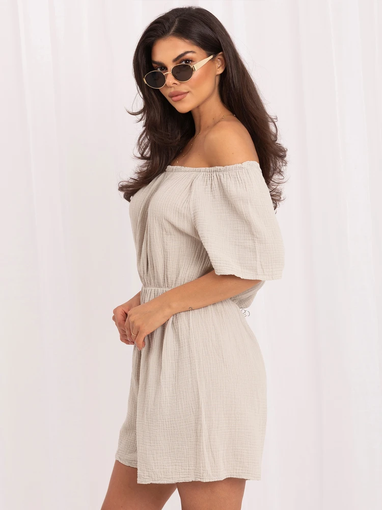 Italy Moda Kombinezonas-MO-KO-0626.86-smėlio spalva