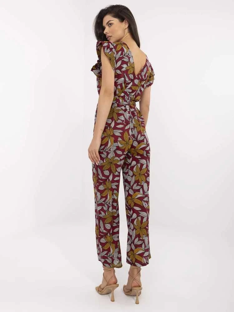 Italy Moda Kombinezonas moterims DHJ-KO-13568.13P-bordo