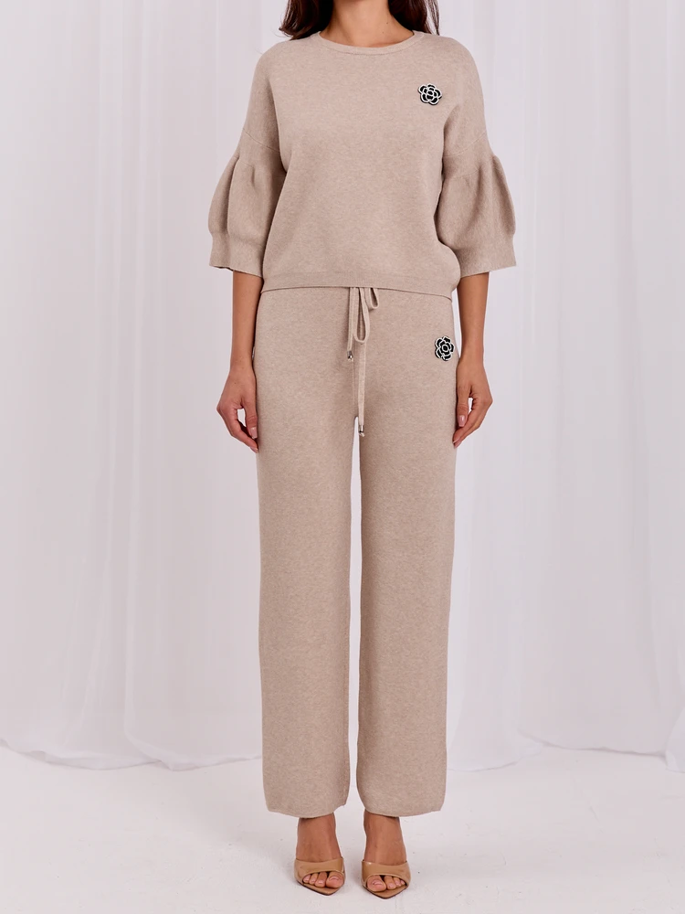 Italy Moda Komplet-IR-KMPL-JK9436A.84-smėlio spalva