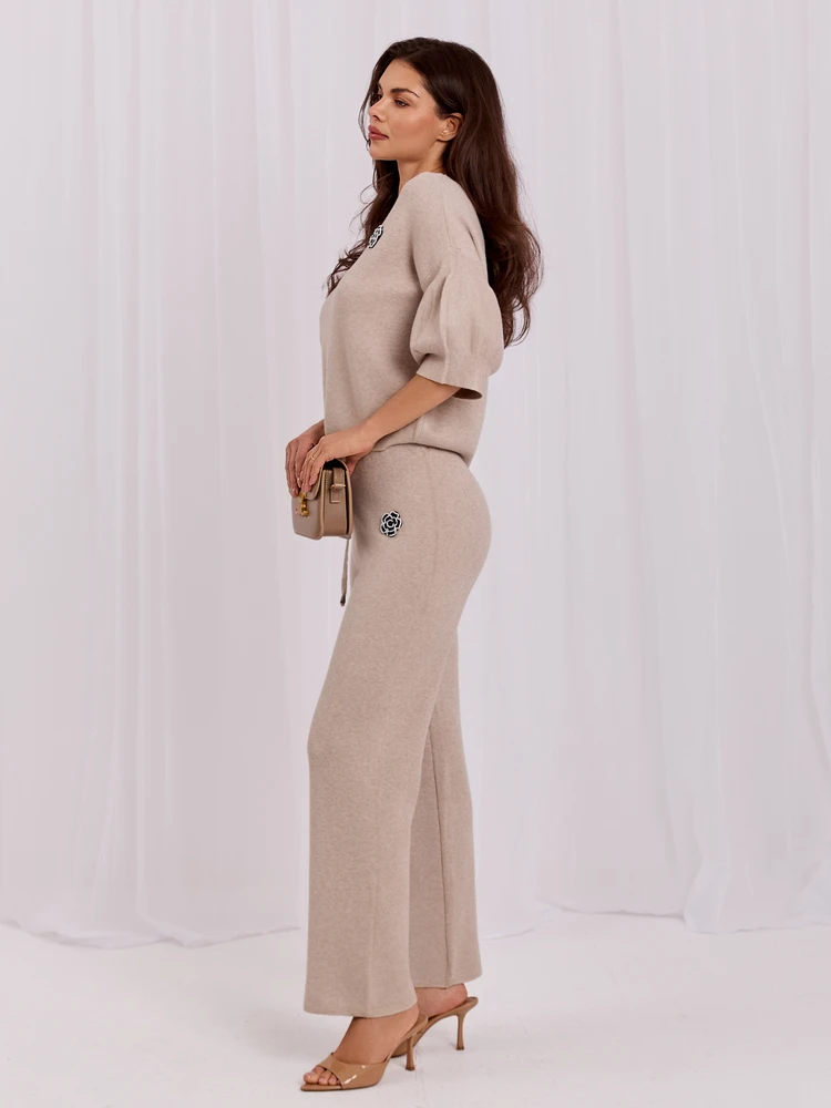 Italy Moda Komplet-IR-KMPL-JK9436A.84-smėlio spalva