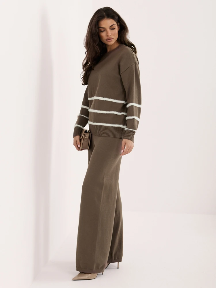 Italy Moda Komplet-IR-KMPL-W2626AB.66-ciemny khaki