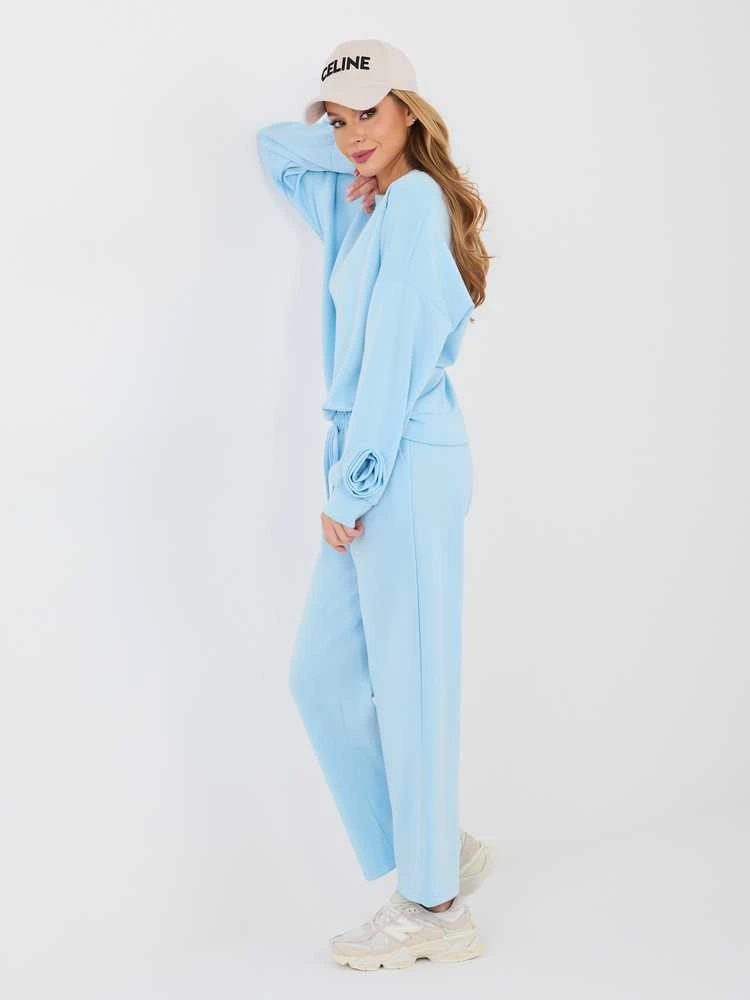 Italy Moda Laisvalaikio kostiumas moterimsIT-KMPL-10015.33-šviesiai mėlyna