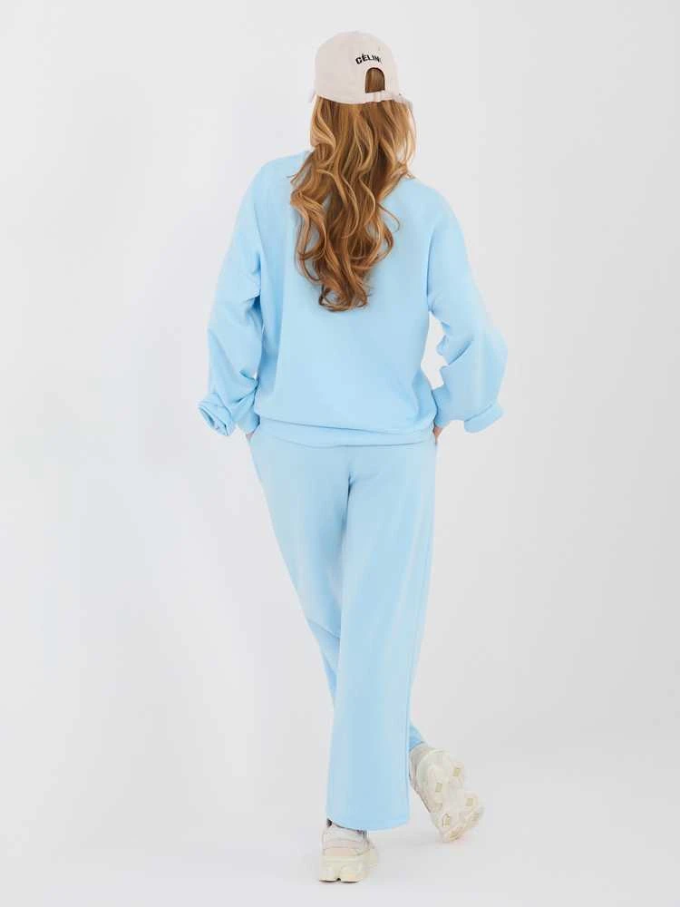 Italy Moda Laisvalaikio kostiumas moterimsIT-KMPL-10015.33-šviesiai mėlyna