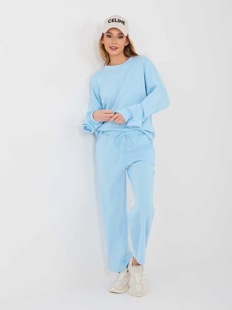 Italy Moda Laisvalaikio kostiumas moterimsIT-KMPL-10015.33-šviesiai mėlyna