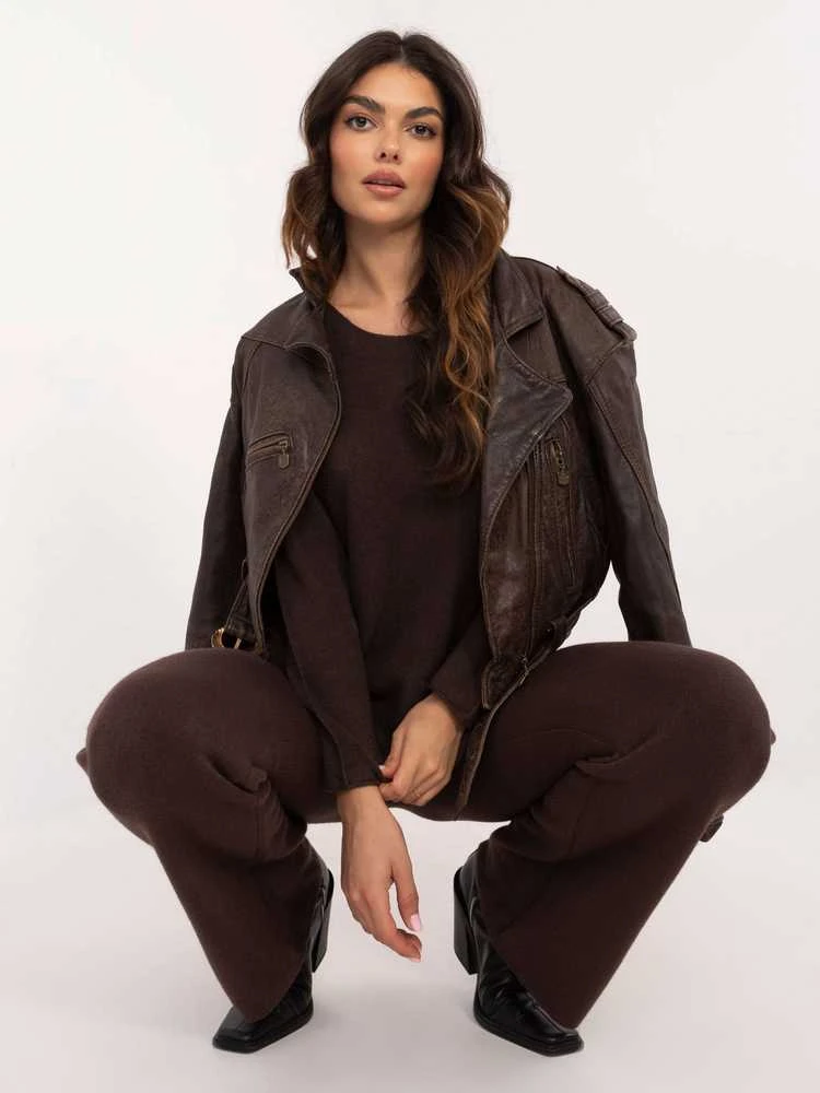 Italy Moda Kostiumėlis moterims-IT-KMPL-2219.51-ciemny ruda