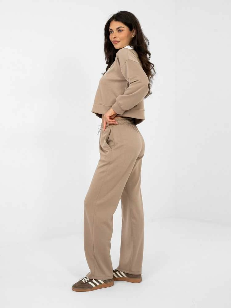 Italy Moda Laisvalaikio kostiumas moterims-IT-KMPL-22212.36-ciemny bezowy