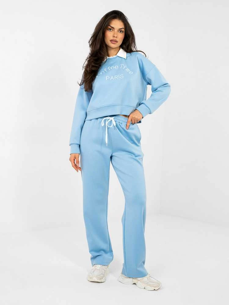 Italy Moda Laisvalaikio kostiumas moterims-IT-KMPL-22212.36-šviesiai mėlyna