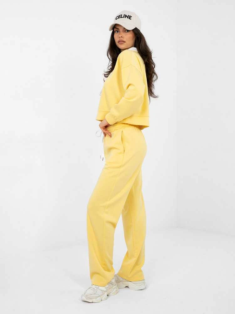Italy Moda Laisvalaikio kostiumas moterimst-IT-KMPL-22212.85-geltona