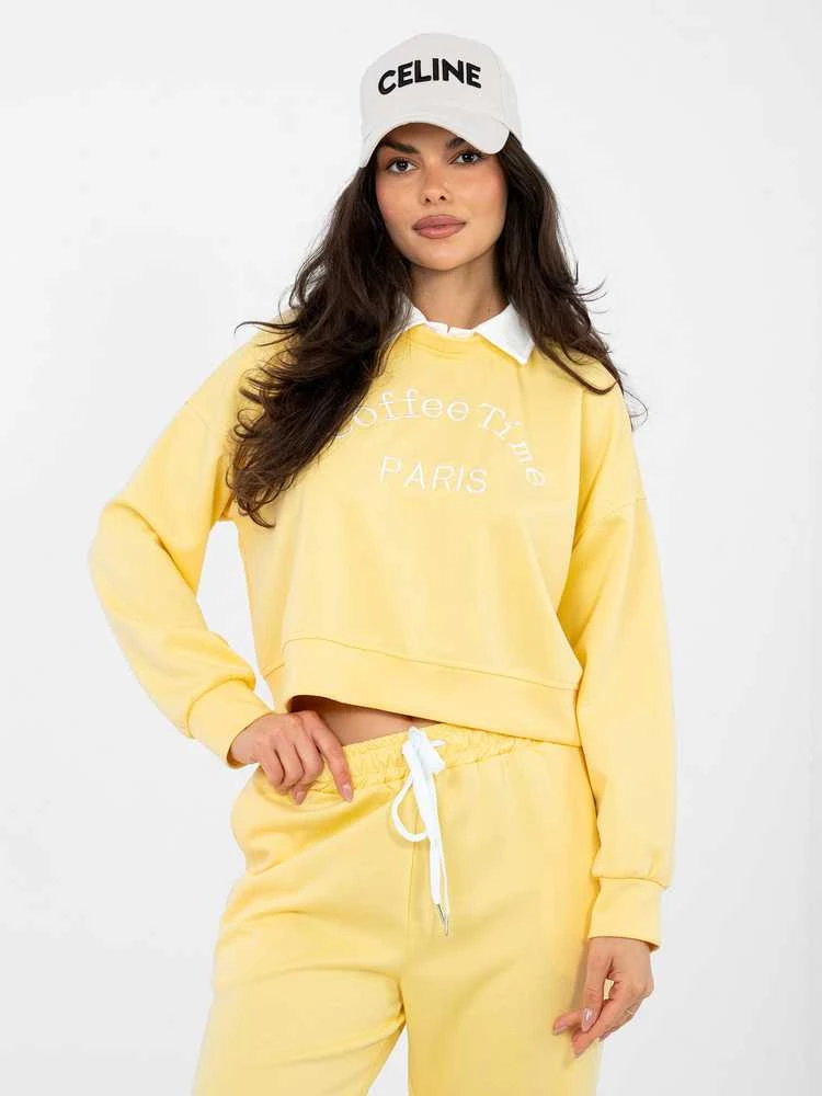 Italy Moda Laisvalaikio kostiumas moterimst-IT-KMPL-22212.85-geltona