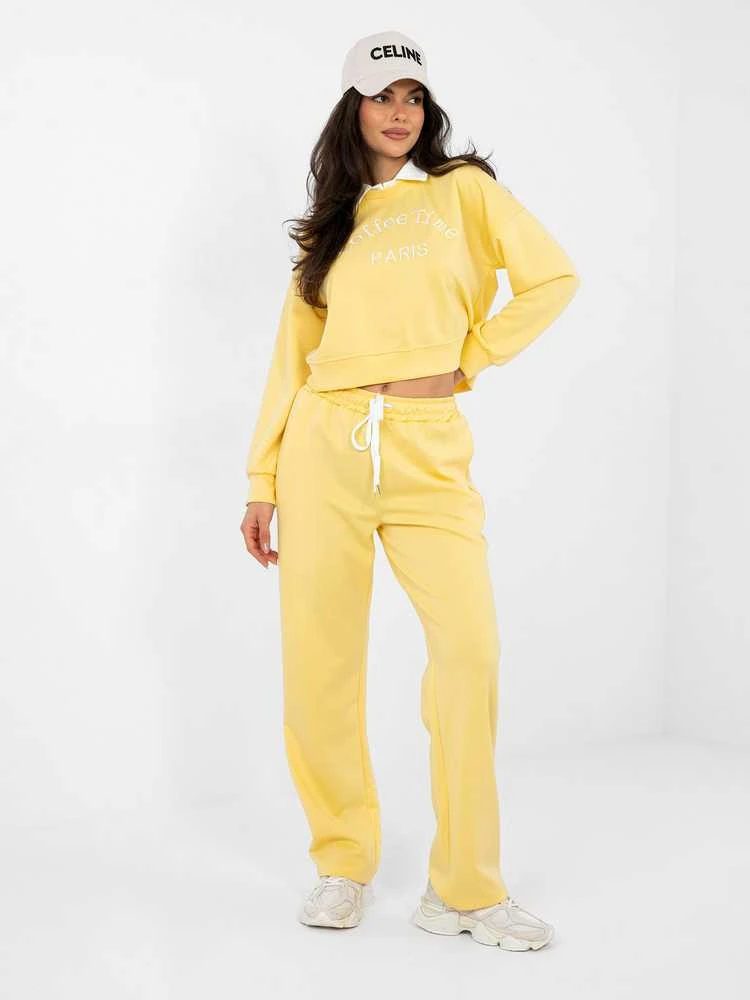 Italy Moda Laisvalaikio kostiumas moterimst-IT-KMPL-22212.85-geltona