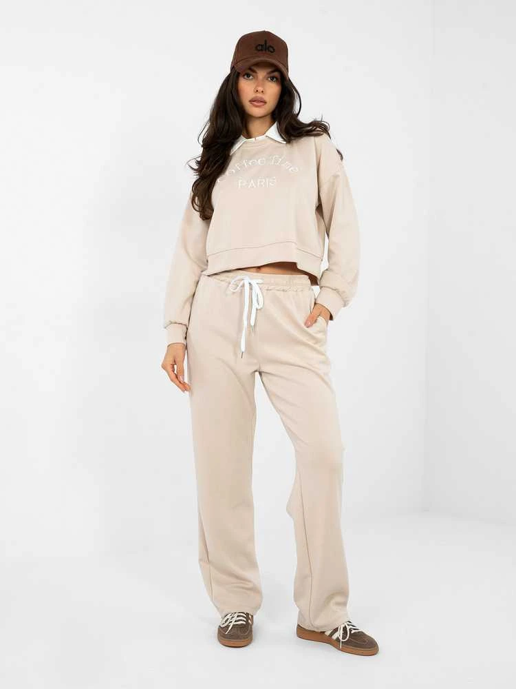 Italy Moda Laisvalaikio kostiumas moterims-IT-KMPL-22212.85-jasny smėlio spalva