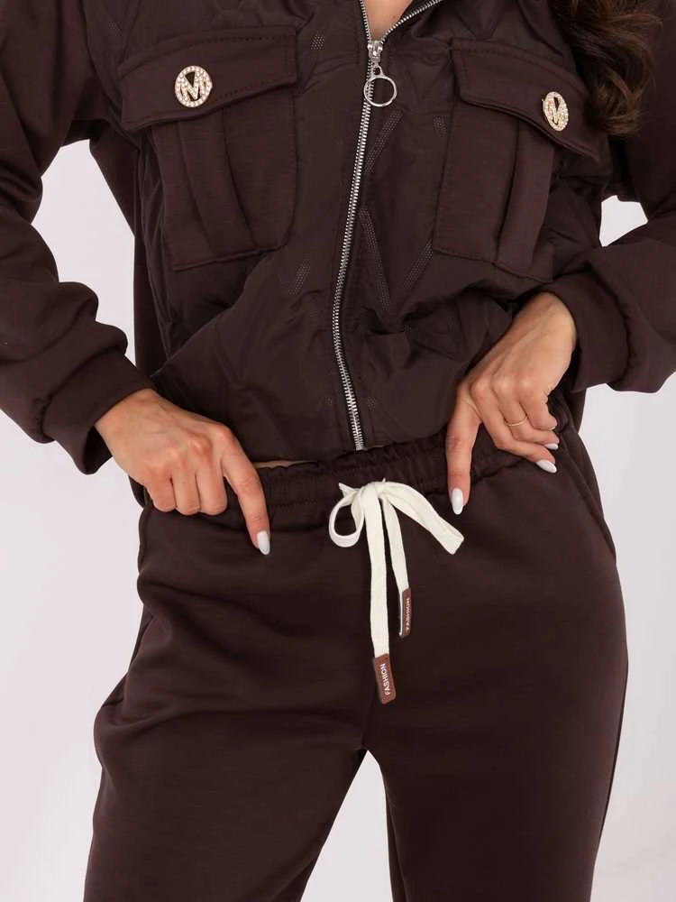Italy Moda Laisvalaikio kostiumas moterims--IT-KMPL-9872.97-ciemny ruda