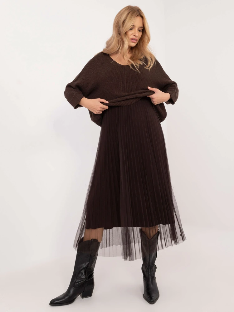 Italy Moda Komplet-MI-KMPL-24266.65P-ciemny ruda