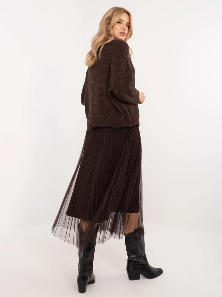 Italy Moda Komplet-MI-KMPL-24266.65P-ciemny ruda