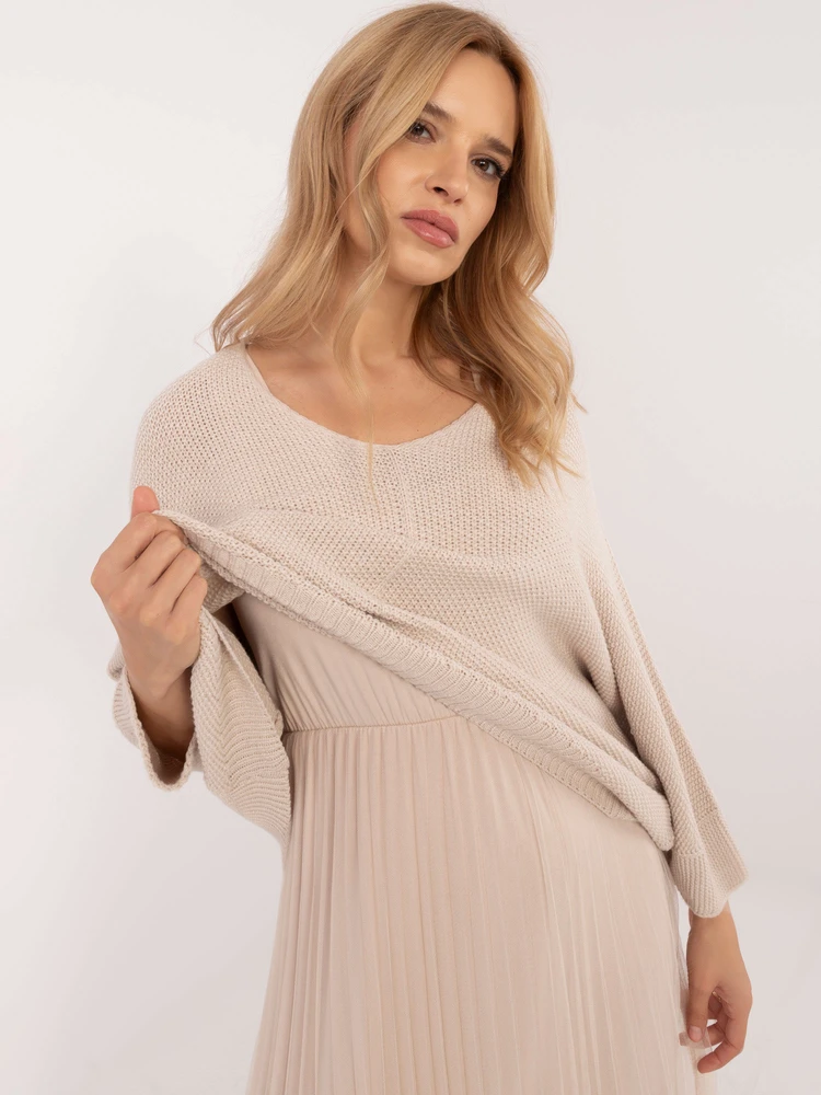 Italy Moda Komplet-MI-KMPL-24266.65P-smėlio spalva
