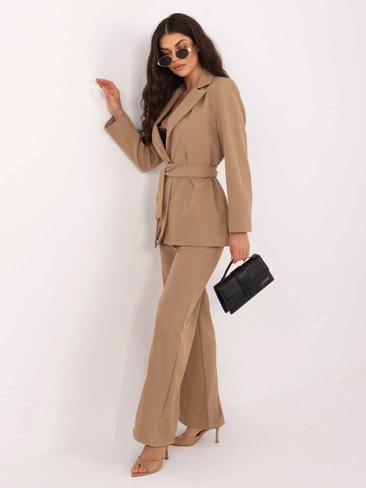 Italy Moda Kostiumėlis moterims-MI-KMPL-A2943.85-camelowy