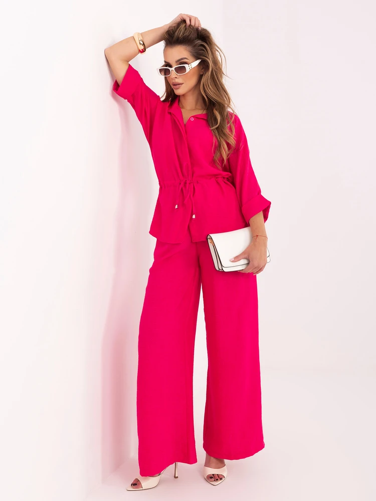 Italy Moda Laisvalaikio kostiumėlis moterims-MI-KMPL-C352.50-fuksjowy