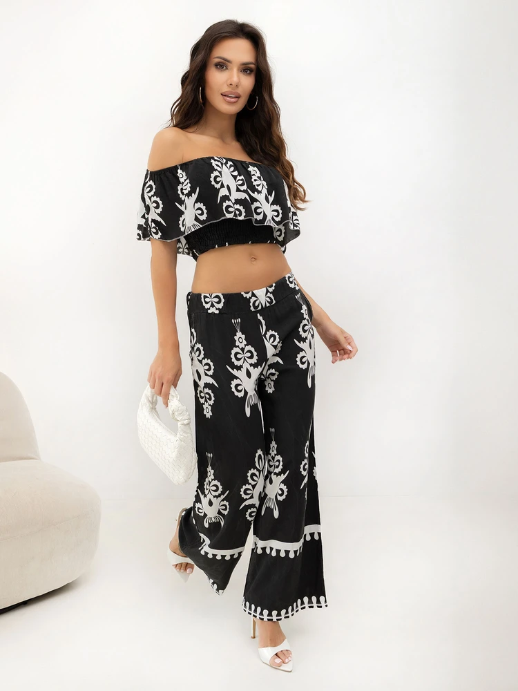 Italy Moda Laisvalaikio kostiumėlis moterims-MO-KMPL-126175.85-juoda
