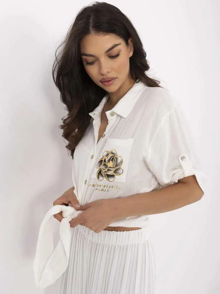 Italy Moda Koszula-DHJ-KS-8595-1.66-ecru