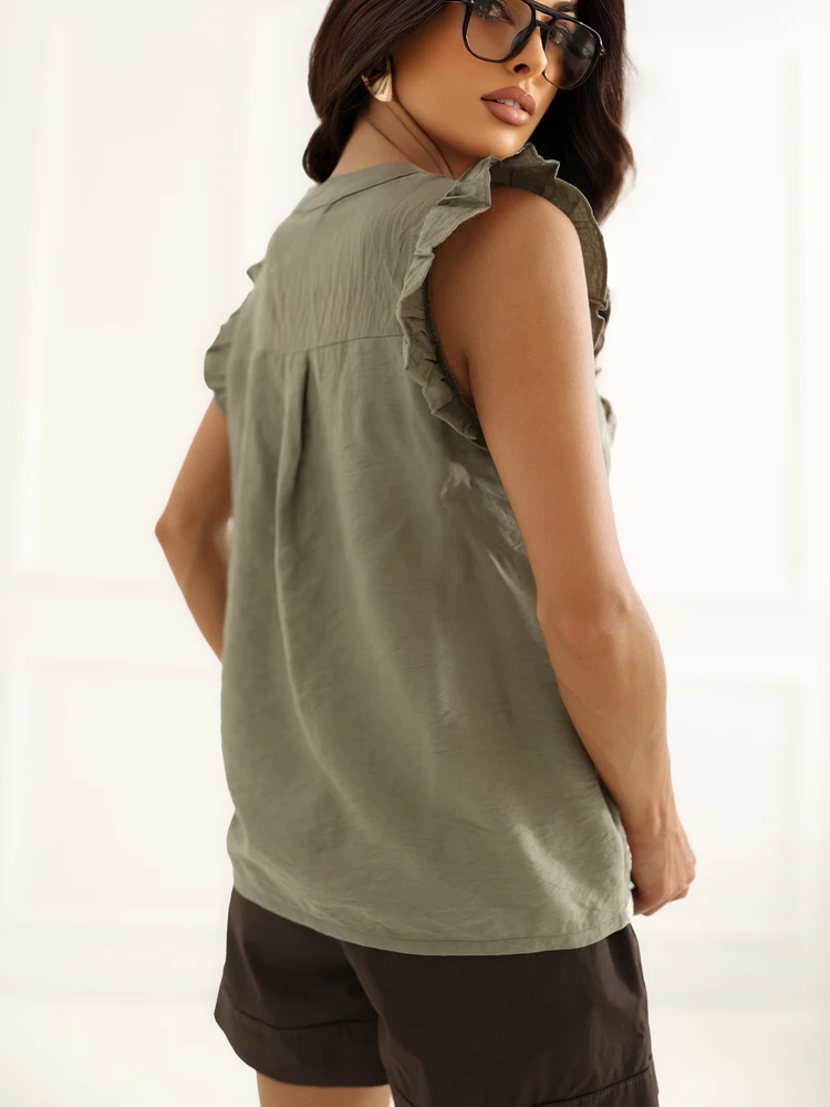 Italy Moda Koszula-IR-KS-M116056.98-khaki