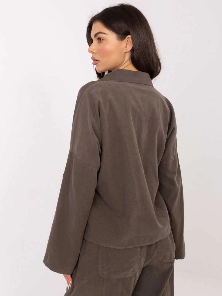 Italy Moda Koszula-IT-KS-22390.81-ciemny khaki
