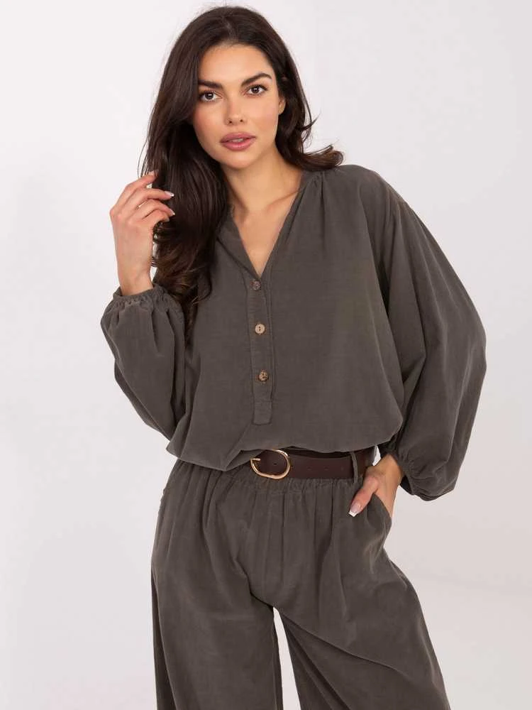 Italy Moda Koszula-IT-KS-233607.63-ciemny khaki