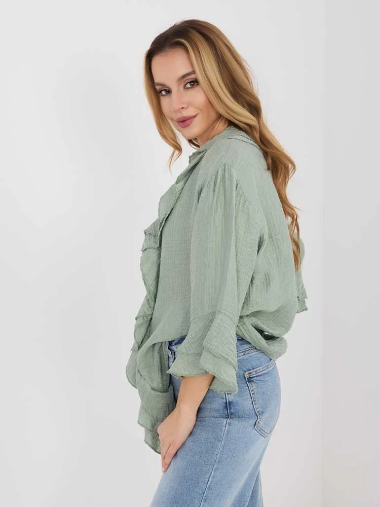 Italy Moda Koszula-IT-KS-81863.11P-khaki