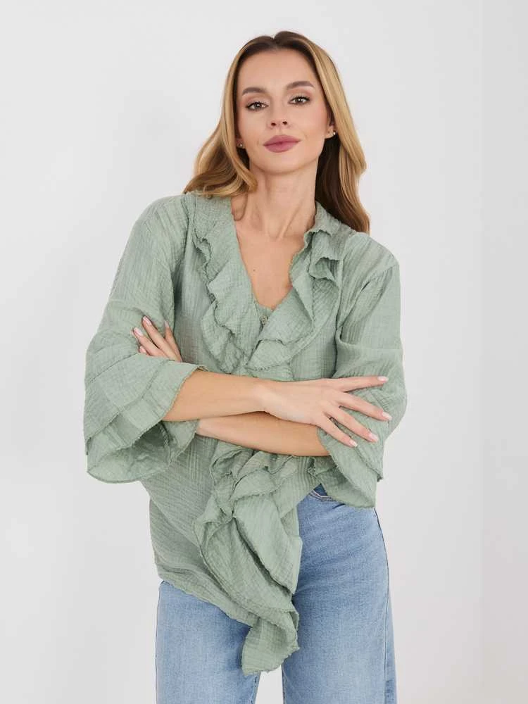 Italy Moda Koszula-IT-KS-81863.11P-khaki