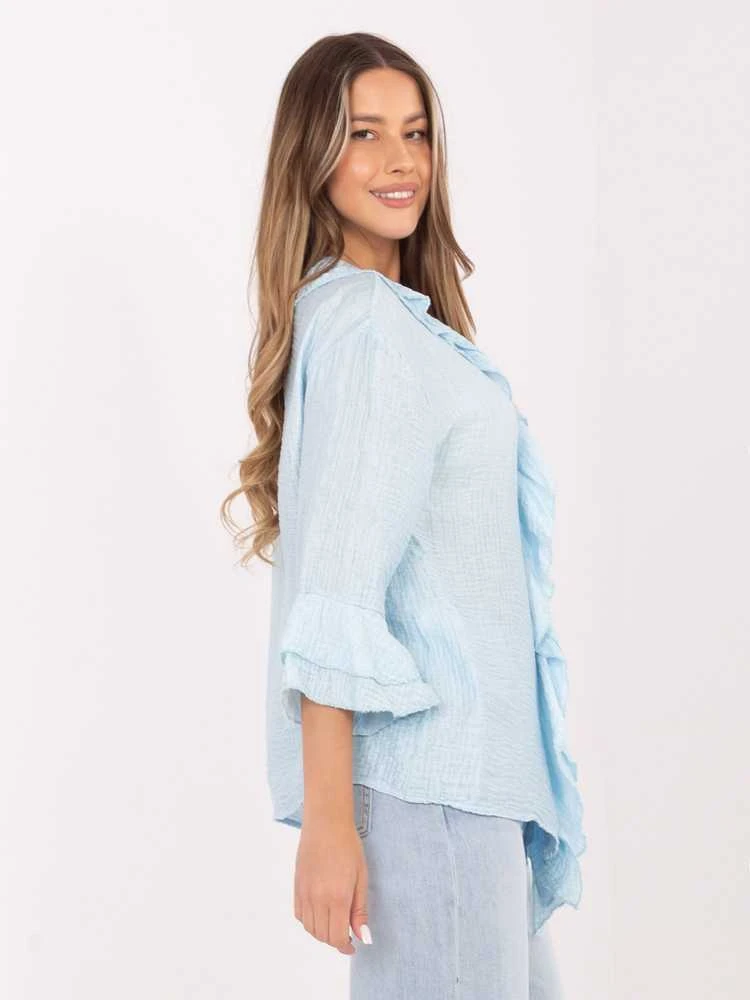 Italy Moda Koszula-IT-KS-81863.11P-šviesiai mėlyna