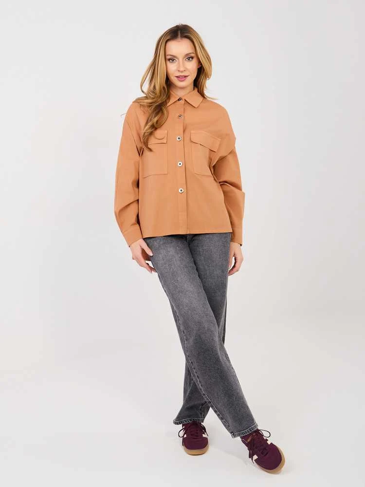 Italy Moda Koszula-IT-KS-FL9968.28-ciemny oranžinė