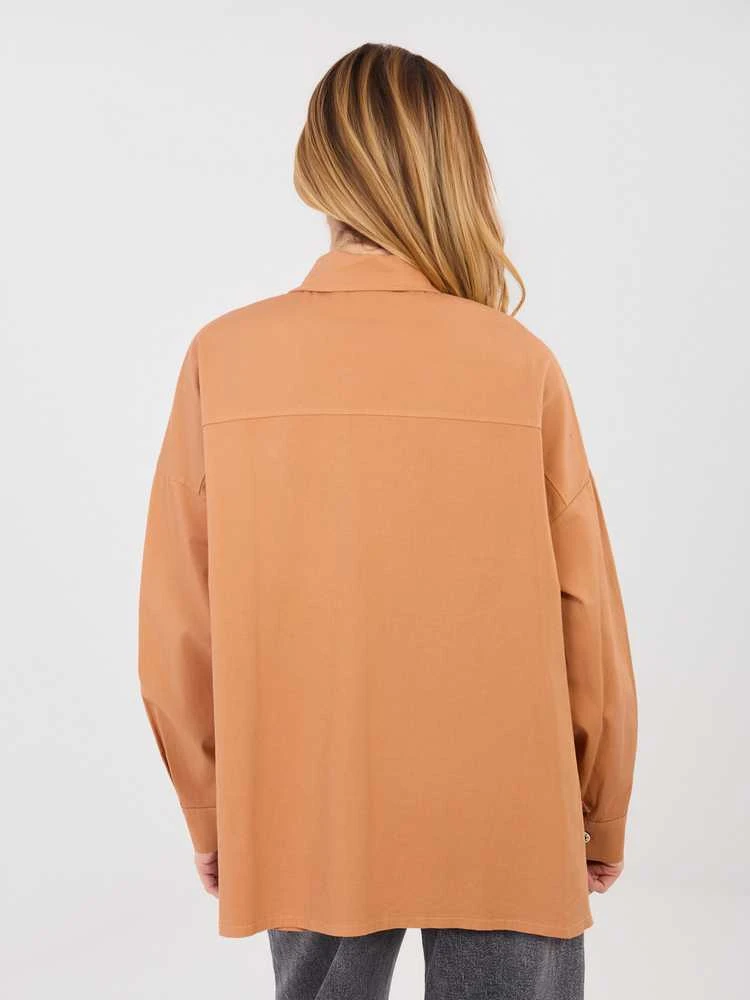 Italy Moda Koszula-IT-KS-FL9968.28-ciemny oranžinė